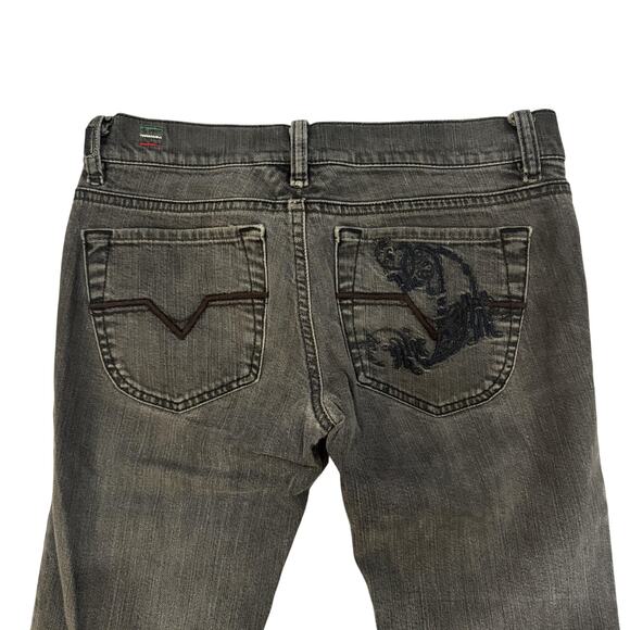 Diesel** Denim - Diesel Liv Jeans 26x30 Made in Italy Gray Wash Stretch Straight Leg